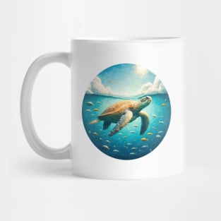 Low Poly Sea Turtle Mug